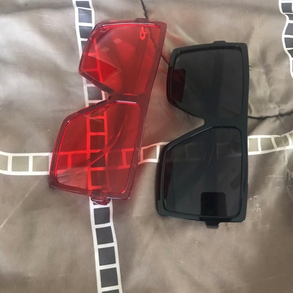 GRFISIA Square Oversized Sunglasses for Women Men - Picture 3 of 4